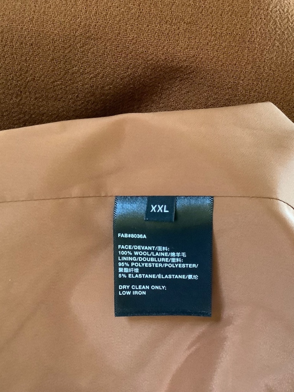 Lafayette 148 V- Neck Wool Blazer Camel SZ XXL - Picture 15 of 16